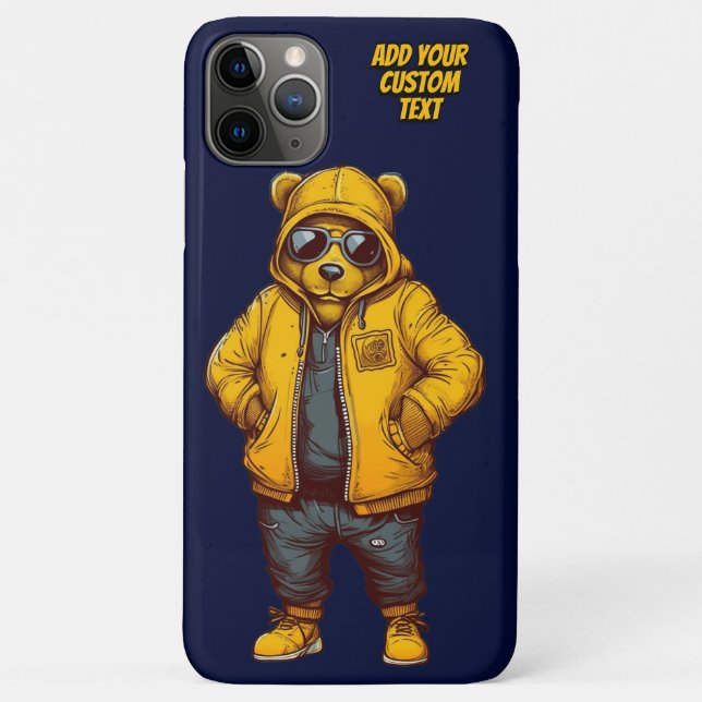 Funda De Case-Mate Para iPhone Guay Bear Funny Fashiable (Reverso)