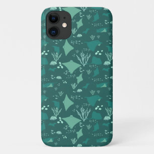 Funda Para iPhone 11 Guay Blue Sting Ray Marine Wildlife Patterned