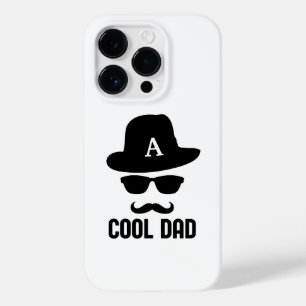 Funda Para iPhone 14 Pro De Case-Mate Guay Dad Mejor DAD jamás monograma en blanco y neg