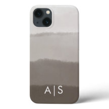 Guay Elegant Monogrammed Initials Davy Gray Ombre