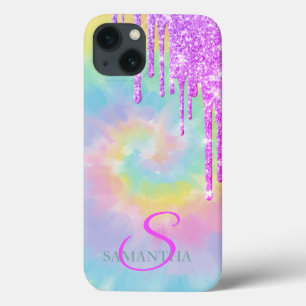 Funda Para iPhone 13 Guay Elegant Ombre Purpurina Dris Tie Dye