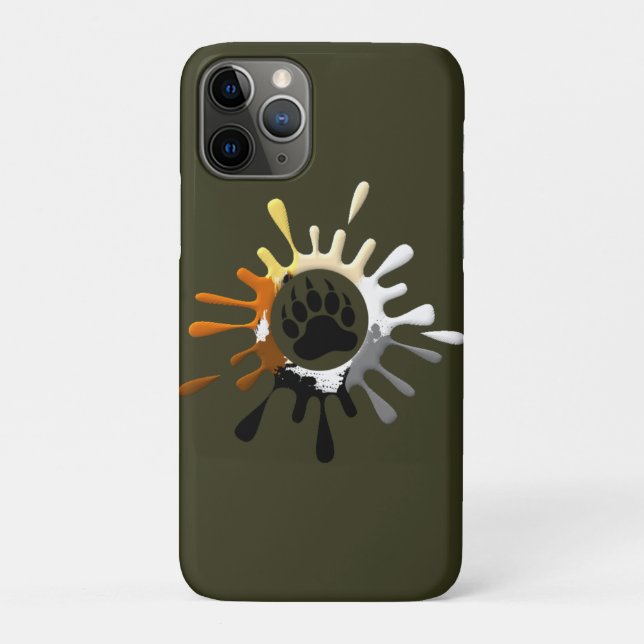 Funda De Case-Mate Para iPhone Guay Gay Bears Pride Bear Paw (Reverso)