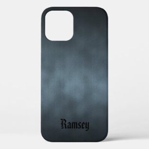 Funda Para iPhone 12 Guay Gray Gótico Ombre Art con su nombre