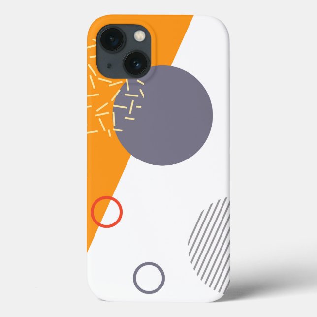 Funda De Case-Mate Para iPhone Guay, ilustracion geométrico único, moderno y de m (Reverso)