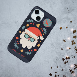 Funda Para iPhone 15 Guay Jolly Santa Claus Monograma Inicial