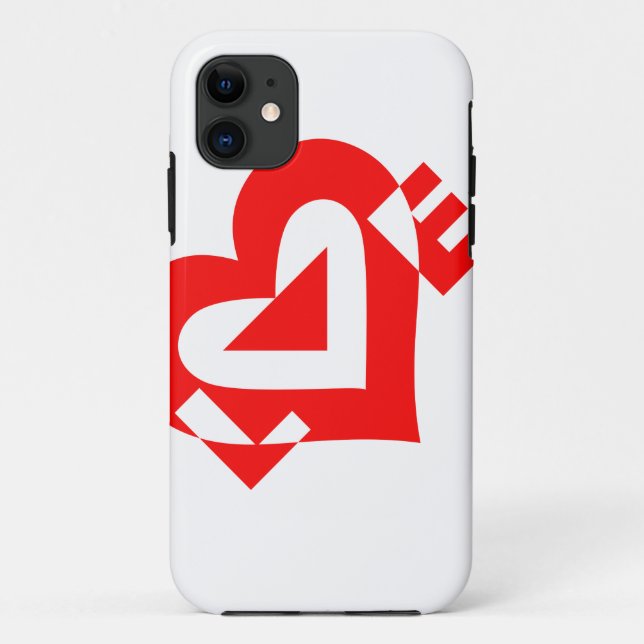 Funda De Case-Mate Para iPhone Guay Love Graphic, rojo (Reverso)