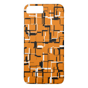 Funda Para iPhone 8 Plus/7 Plus GUAY Naranja Blanco negro