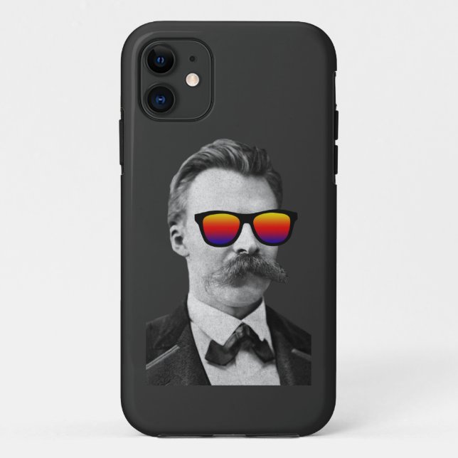 Funda De Case-Mate Para iPhone Guay Nietzsche Con Gafas De Sol (Reverso)