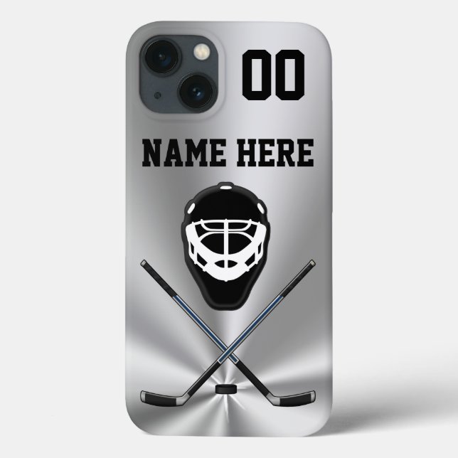 Funda De Case-Mate Para iPhone Guay personalizado, casos de teléfono de hockey, d (Reverso)