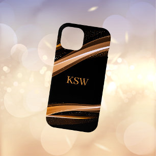 Funda Para iPhone 15 Guay profesional contemporáneo Black Swoosh