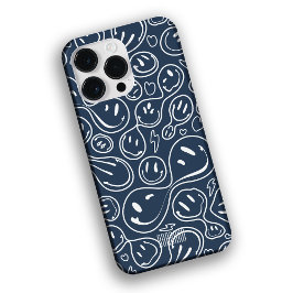 Funda Para iPhone 14 Pro Max De Case-Mate Guay Sonriente Cara Fundición Sonriente Patrón Nav