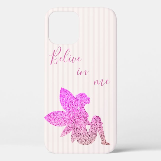 Funda De Case-Mate Para iPhone Guay Trendy Pink Fairy Sparkly (Reverso )