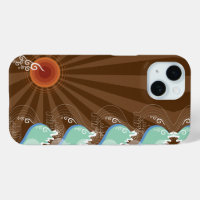 Guay Waves Tropical Summer Sun Brown Stripes Beach