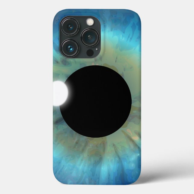 Funda De Case-Mate Para iPhone Guay Weird Blue Eye Iris Closeup Eyeball eyePhone (Reverso )