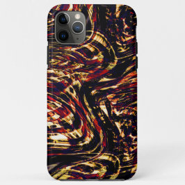 Funda Para iPhone 11 Pro Max Guerra de cintas doradas contra el rojo, en fondo 