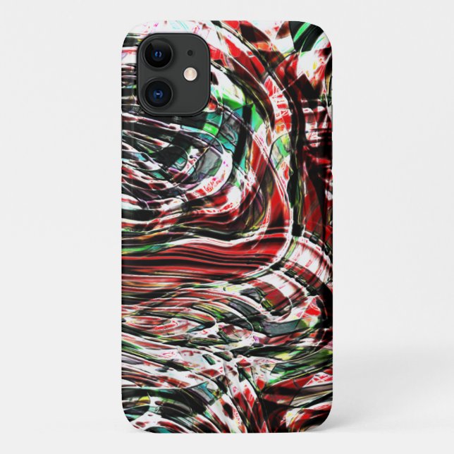 Funda De Case-Mate Para iPhone Guerra de cintas rojas contra el cian (Reverso)