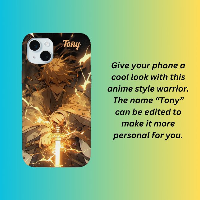 Funda De Case-Mate Para iPhone Guerrero de Anime (Subido por el creador)