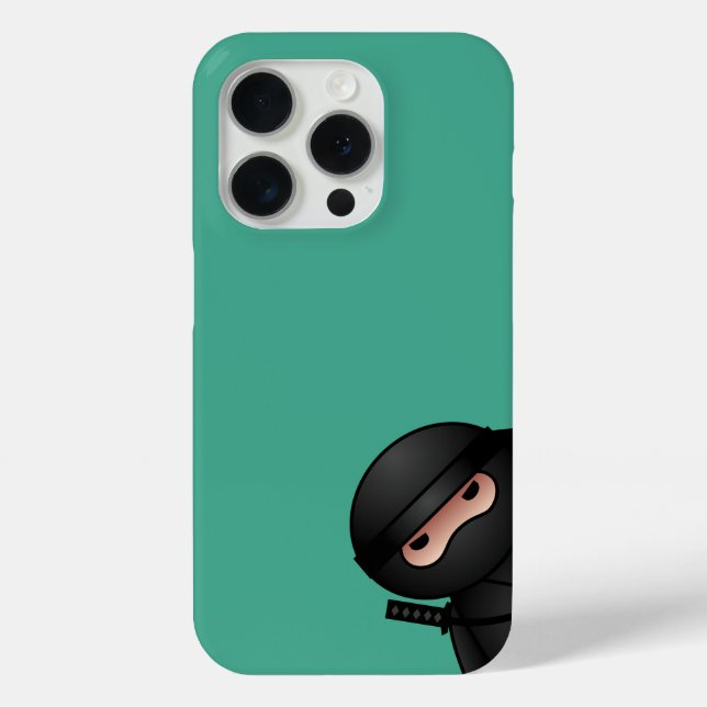 Funda De Case-Mate Para iPhone Guerrero de Ninja en verde (Reverso )