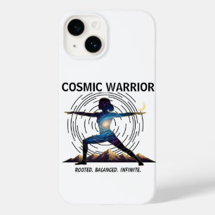 Funda Para iPhone 14 De Case-Mate Guerrero de Yoga Cósmico Pose del Cuerpo Galácti