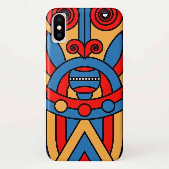 Funda De Case-Mate Para iPhone guerrero tribal africano (Reverso)