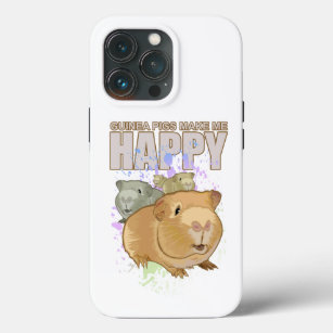 Funda Para iPhone 13 Pro Guiena Cerdos me hace feliz