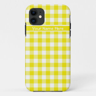 Funda Para iPhone 11 Guinga del país en amarillo limón y blanco