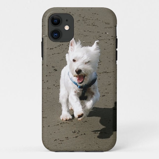 Funda De Case-Mate Para iPhone Guiño de la caja del teléfono de Westie (Reverso)