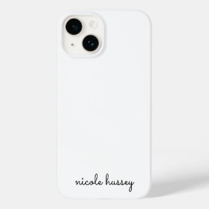 Funda Para iPhone 14 De Case-Mate Guión blanco   Elegante Monograma Minimalista mode