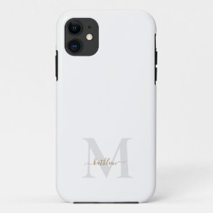 Funda Para iPhone 11 Guión de intercambio de nombres y monografías de o