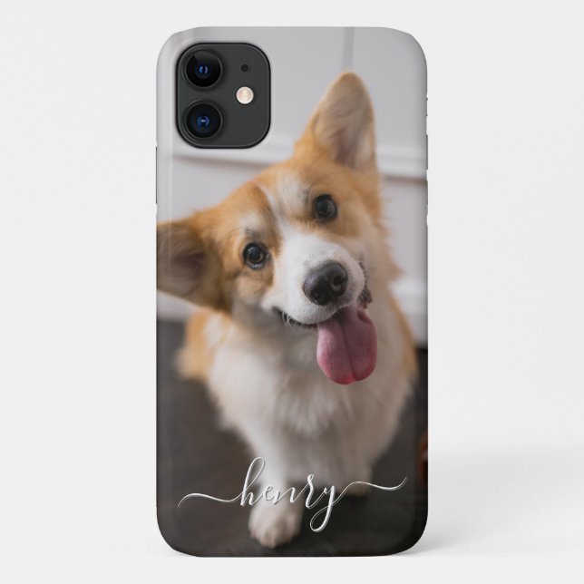 Funda De Case-Mate Para iPhone Guión de moda fotográfica completa personalizado (Reverso)