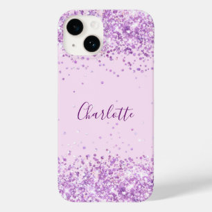 Funda Para iPhone 14 De Case-Mate Guión de nombre rosa morado