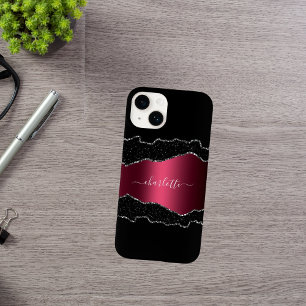 Funda Para iPhone 14 De Case-Mate Guión del nombre del mármol de la aglomeración bur