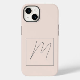 Funda Para iPhone 14 De Case-Mate Guión inicial monogramado moderno plano