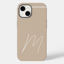 Funda Para iPhone 14 De Case-Mate Guión inicial monogramado moderno plano