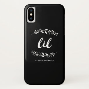 Funda Para iPhone X Guirnalda alfa de Omega el   Lil de la ji