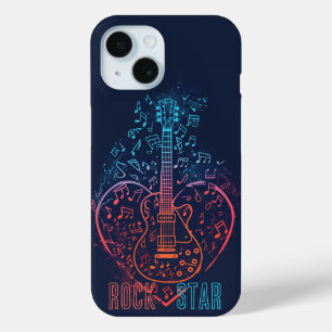 Funda Para iPhone 15 Guitar Heart