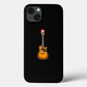 Funda Para iPhone 13 Guitar Santa Hat Navidades Decoraciones Pajama