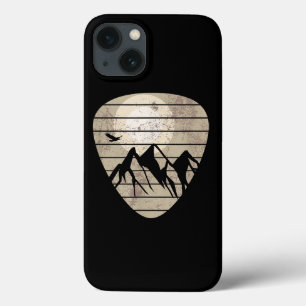 Funda Para iPhone 13 Guitarista de guitarra de púa de guitarra Mountain