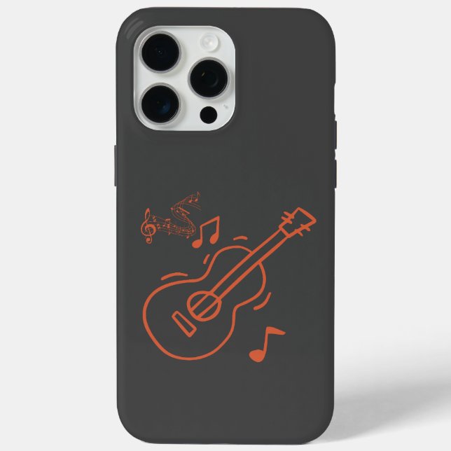 Funda De Case-Mate Para iPhone guitarra (Reverso )