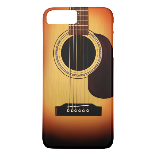 Funda De Case-Mate Para iPhone Guitarra acústica del resplandor solar (Reverso)