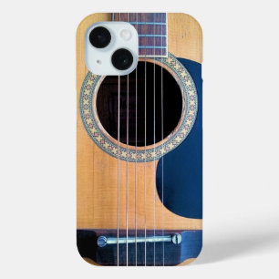 Funda Para iPhone 15 Guitarra Acústica Dreadnought