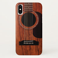 Guitarra acústica superior de caoba