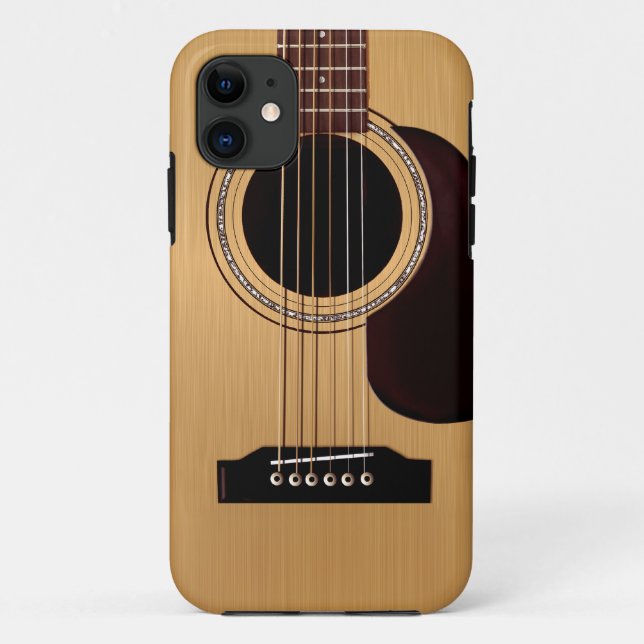 Funda De Case-Mate Para iPhone Guitarra acústica superior Spruce (Reverso)