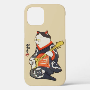 Funda Para iPhone 12 Guitarra De Juego De Gatos, Kuniyoshi (Color Cheng