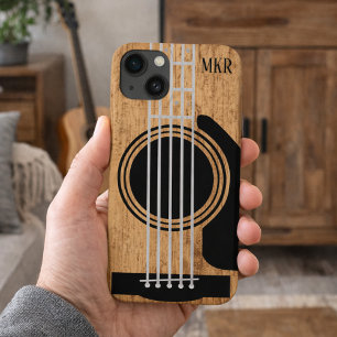 Funda Para iPhone 13 Guitarra de Madera Vieja Signature 