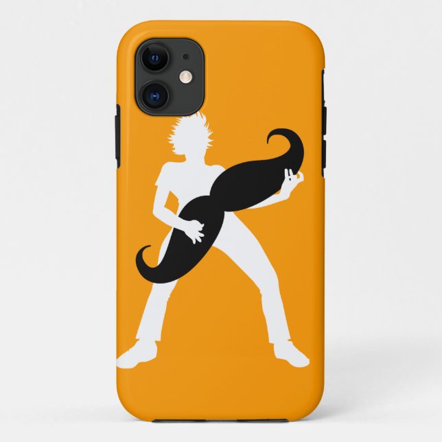 Funda De Case-Mate Para iPhone Guitarra del pelo (Reverso)