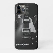 Guitarra eléctrica monocroma personalizada