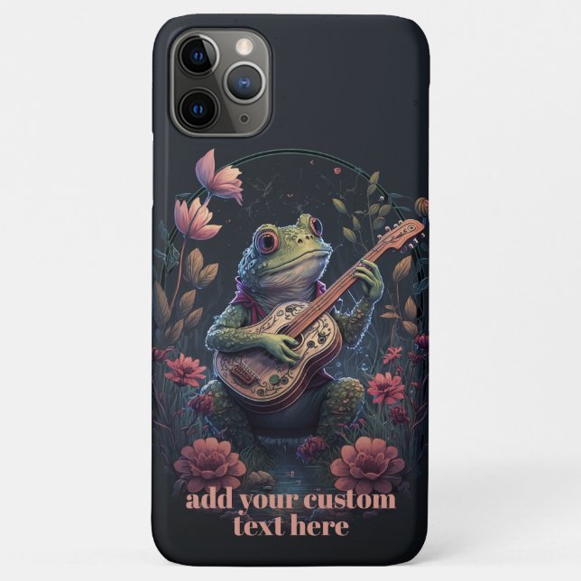 Funda De Case-Mate Para iPhone Guitarra Guitarra Flor silvestre Personalizado Cot (Reverso)
