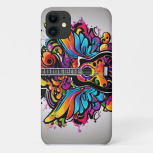 Funda Para iPhone 11 Guitarra psicodélica