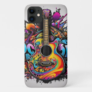 Funda Para iPhone 11 Guitarra psicodélica